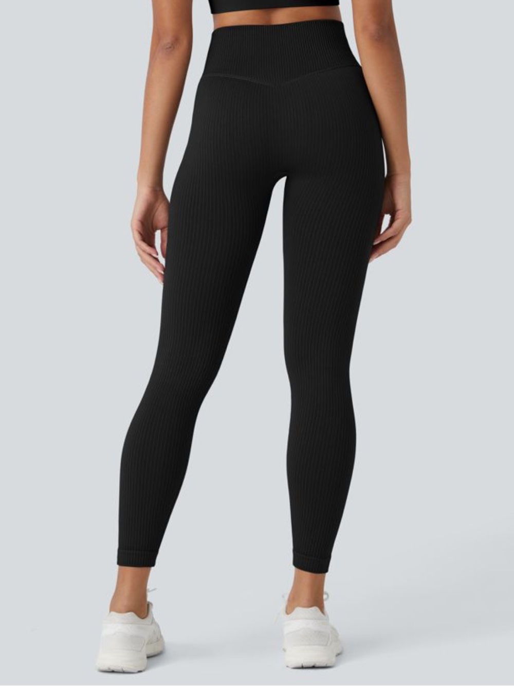 HALARA SOFT ONEFORM SEAMLESS RIBBED HIGH WAISTED TUMMY CONTROL YOGA 7/8 LEGGING
